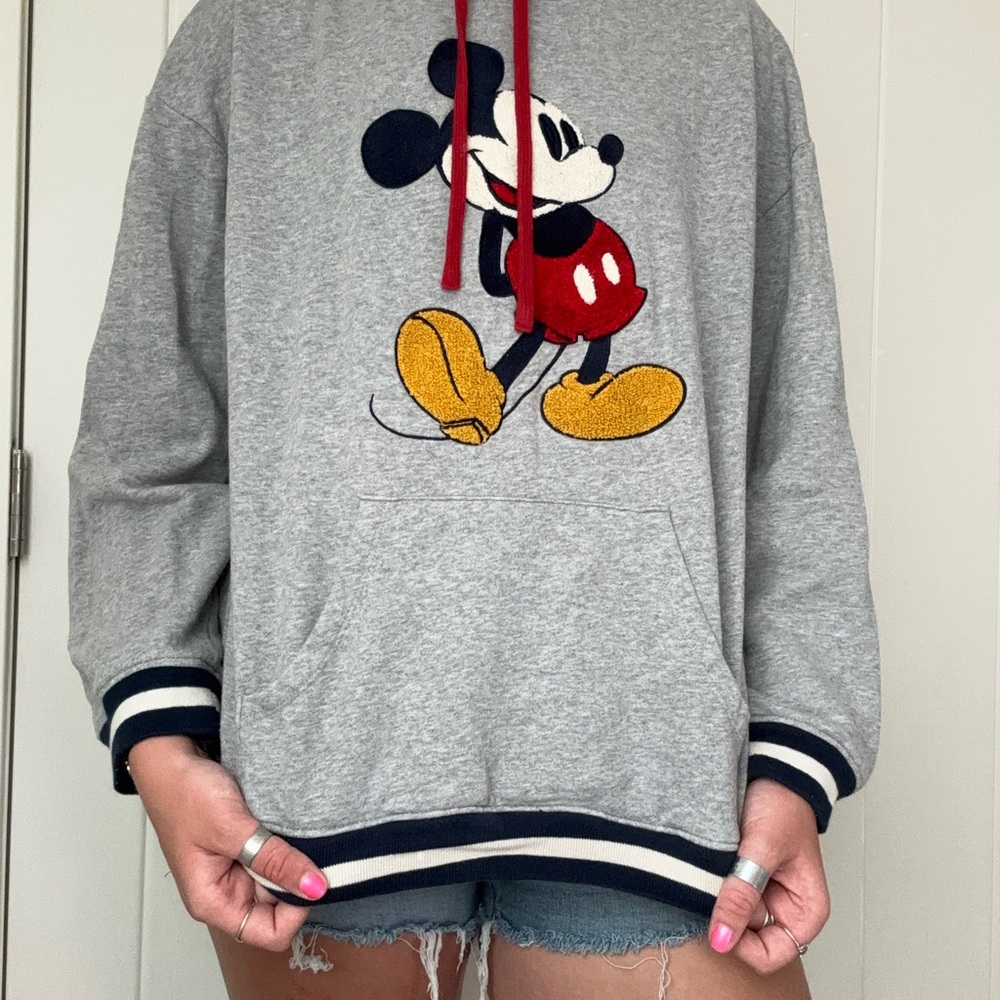 Disney Gray Mickey Mouse Women's Sweatshirt